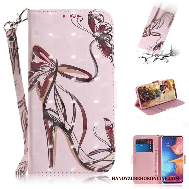 Hülle Samsung Galaxy A20e Taschen Handyhüllen Grün, Case Samsung Galaxy A20e Karikatur Anti-sturz