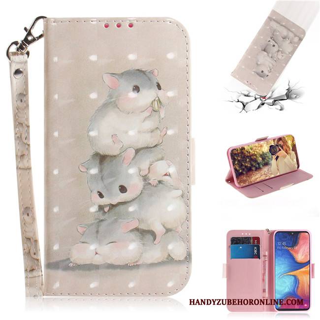 Hülle Samsung Galaxy A20e Taschen Handyhüllen Grün, Case Samsung Galaxy A20e Karikatur Anti-sturz