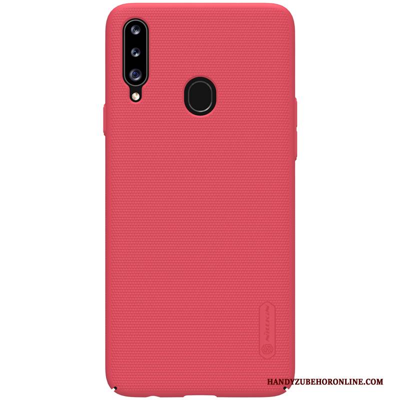 Hülle Samsung Galaxy A20s Halterung Nubuck Handyhüllen, Case Samsung Galaxy A20s Schutz Anti-sturz Gold