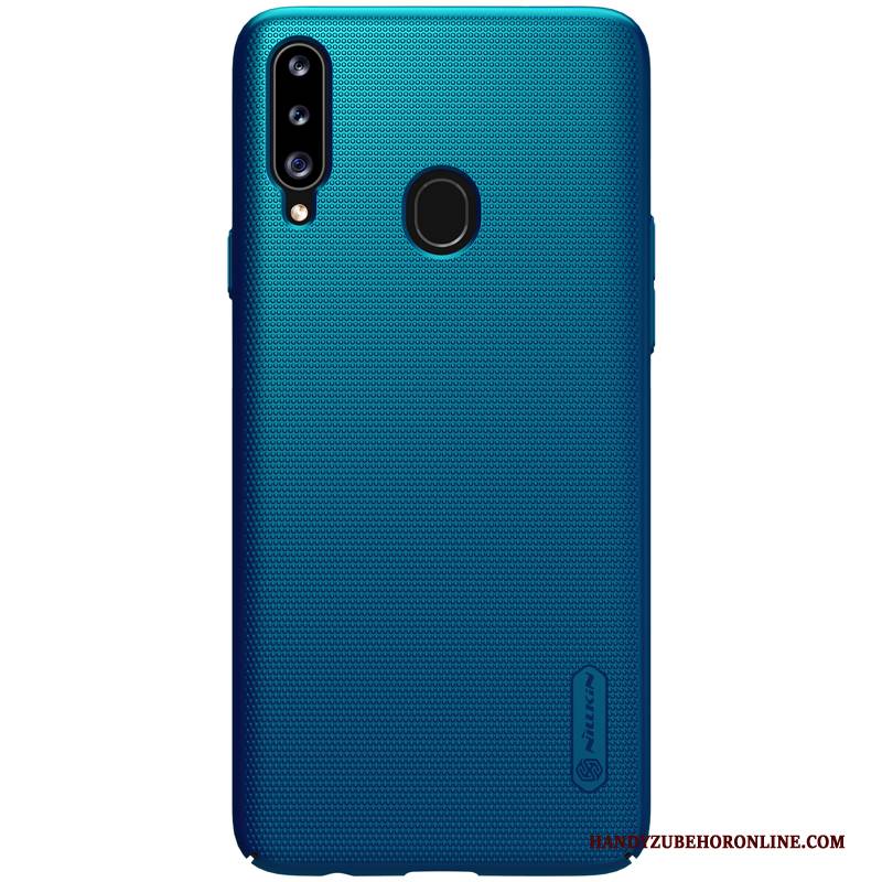 Hülle Samsung Galaxy A20s Halterung Nubuck Handyhüllen, Case Samsung Galaxy A20s Schutz Anti-sturz Gold