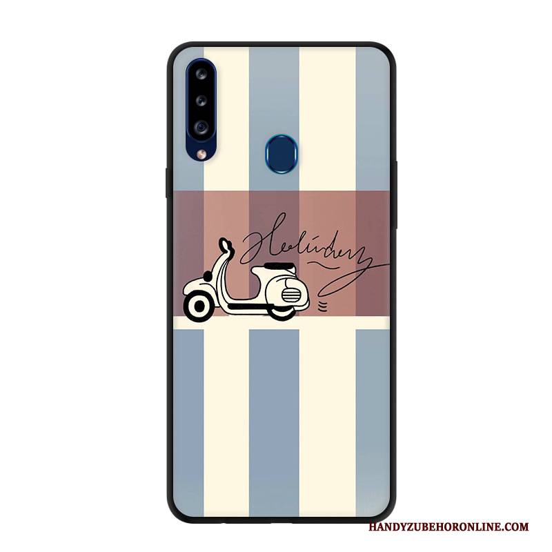 Hülle Samsung Galaxy A20s Karikatur Handyhüllen Rot, Case Samsung Galaxy A20s Kreativ Anti-sturz