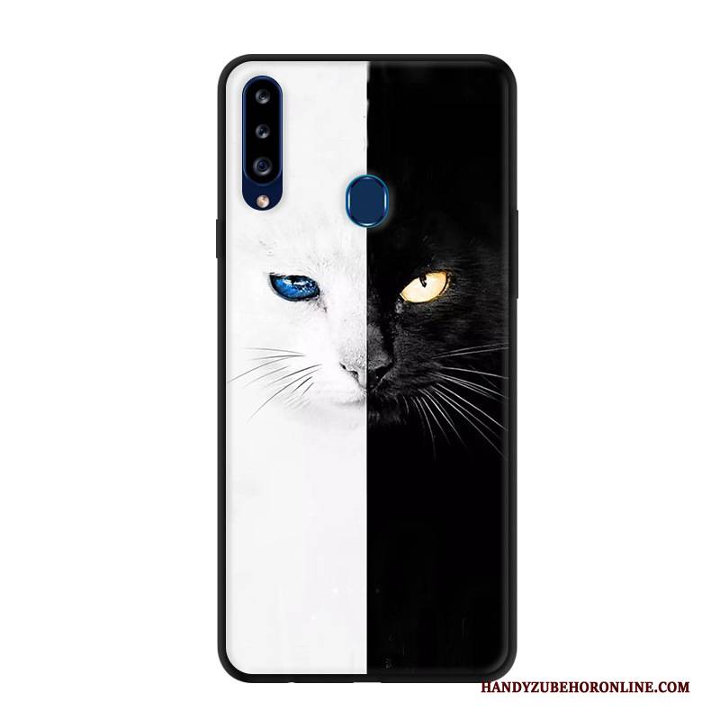 Hülle Samsung Galaxy A20s Karikatur Handyhüllen Rot, Case Samsung Galaxy A20s Kreativ Anti-sturz