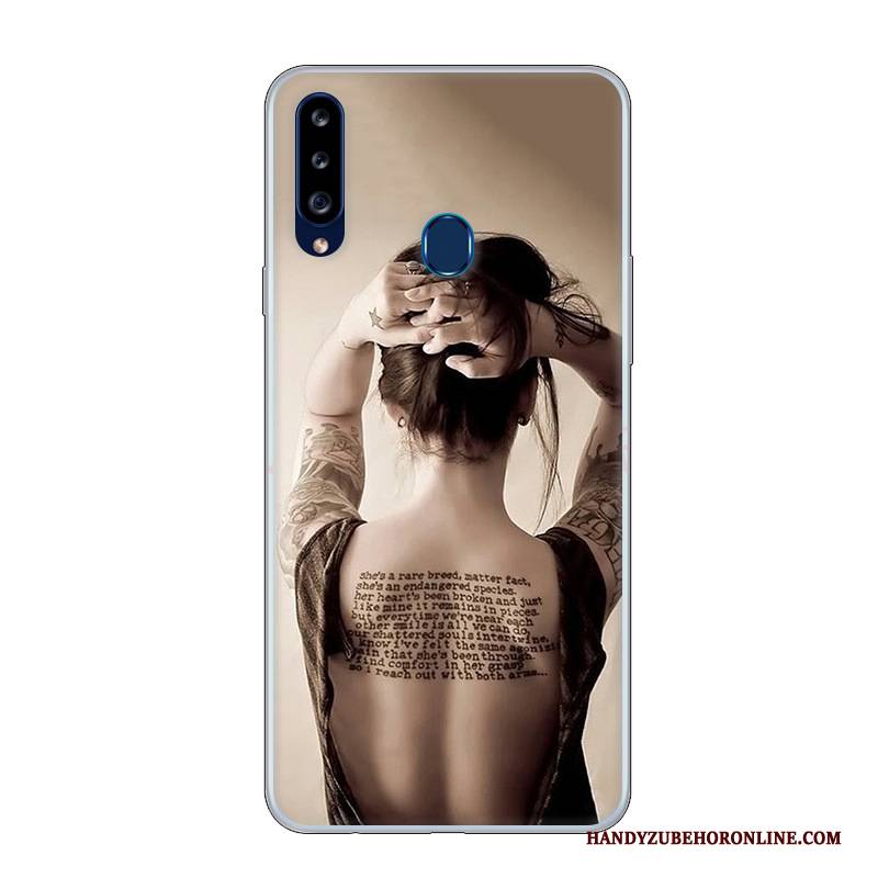 Hülle Samsung Galaxy A20s Karikatur Persönlichkeit Weiß, Case Samsung Galaxy A20s Schutz Handyhüllen Angepasst