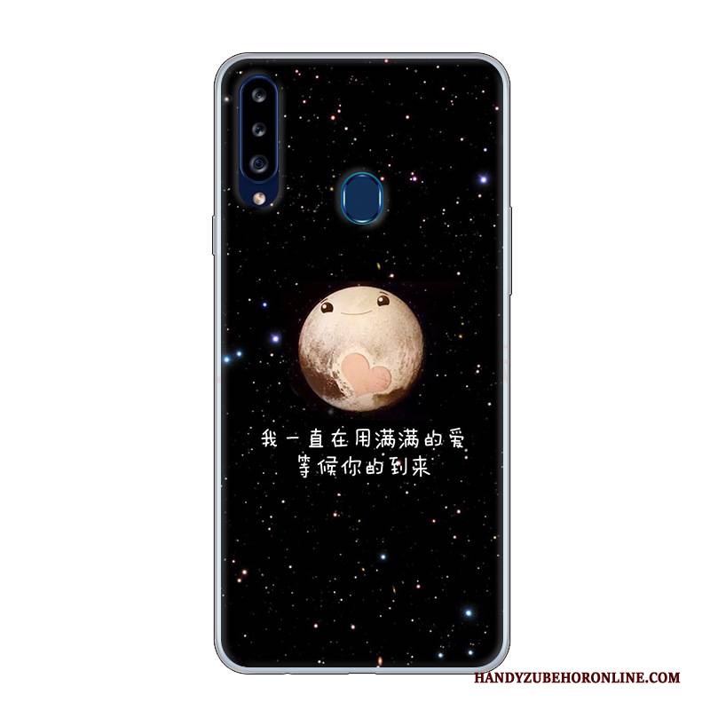 Hülle Samsung Galaxy A20s Karikatur Persönlichkeit Weiß, Case Samsung Galaxy A20s Schutz Handyhüllen Angepasst