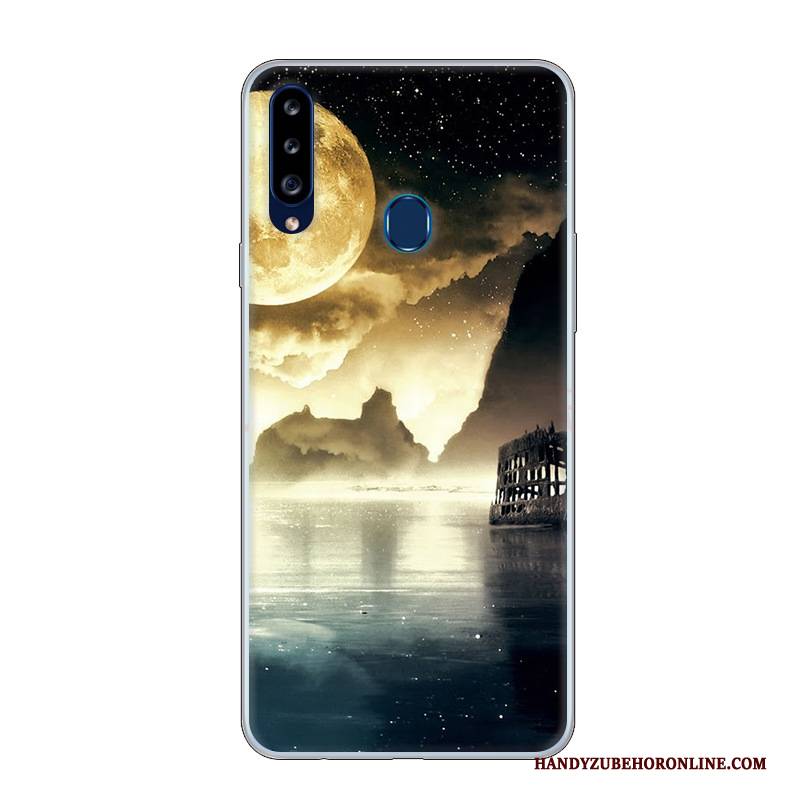 Hülle Samsung Galaxy A20s Karikatur Persönlichkeit Weiß, Case Samsung Galaxy A20s Schutz Handyhüllen Angepasst