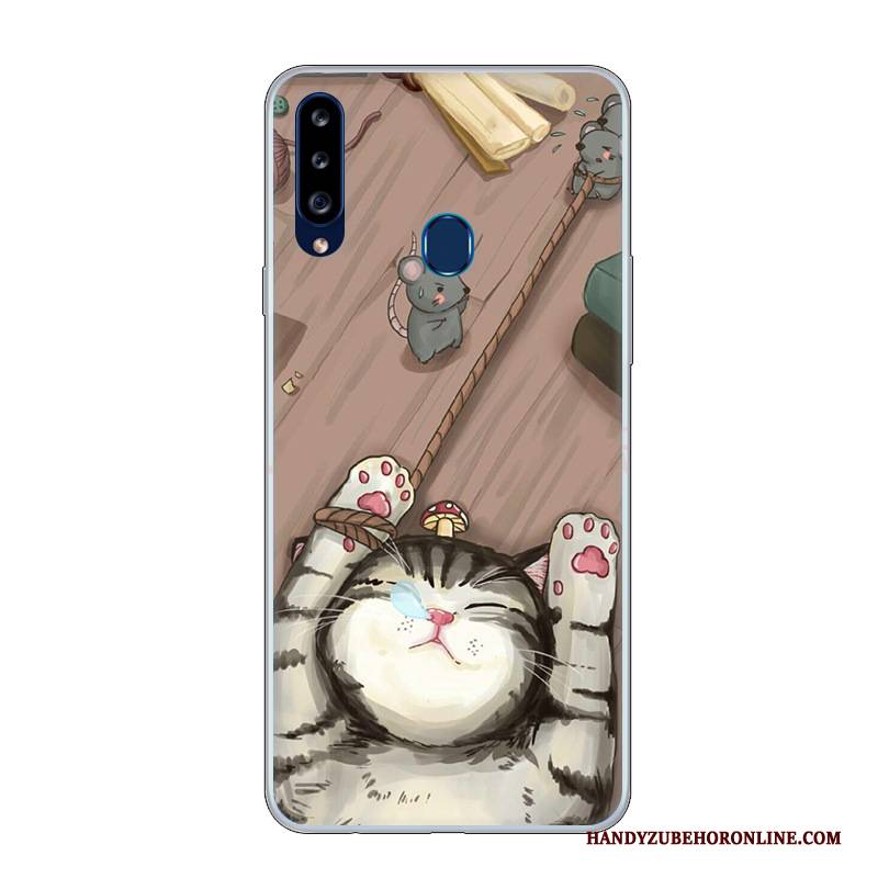 Hülle Samsung Galaxy A20s Karikatur Persönlichkeit Weiß, Case Samsung Galaxy A20s Schutz Handyhüllen Angepasst