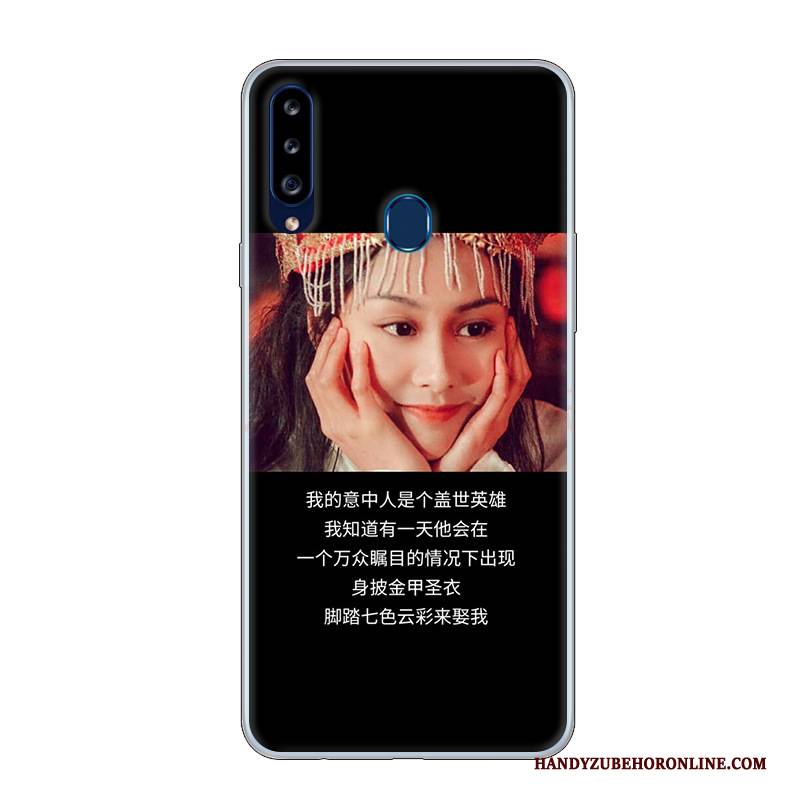 Hülle Samsung Galaxy A20s Karikatur Persönlichkeit Weiß, Case Samsung Galaxy A20s Schutz Handyhüllen Angepasst