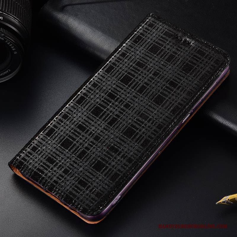 Hülle Samsung Galaxy A20s Leder Samt Anti-sturz, Case Samsung Galaxy A20s Folio Grau Handyhüllen