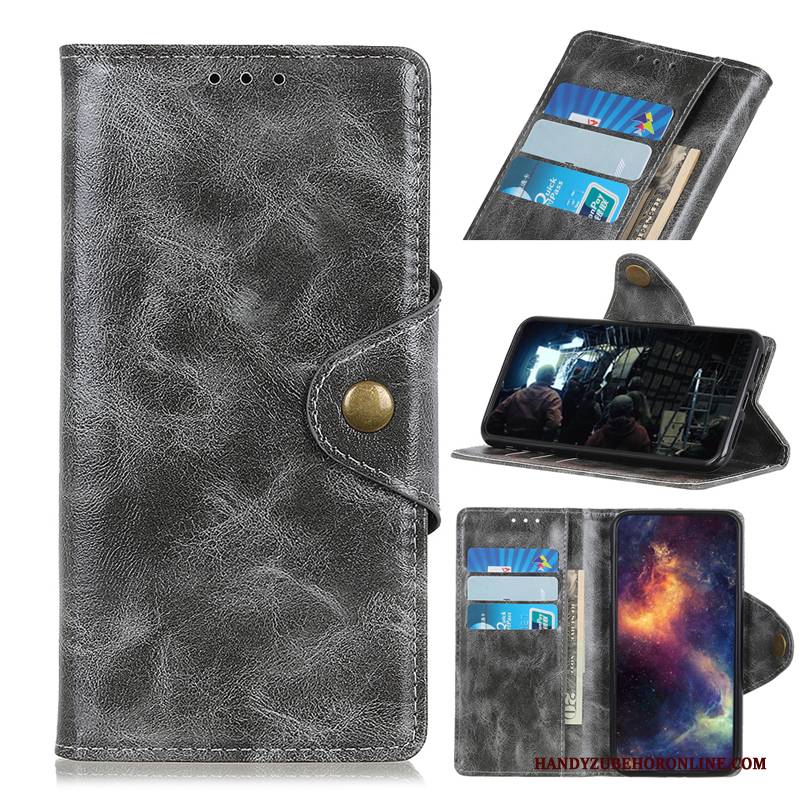 Hülle Samsung Galaxy A20s Lederhülle Membran Handyhüllen, Case Samsung Galaxy A20s Taschen Anti-sturz Temperieren