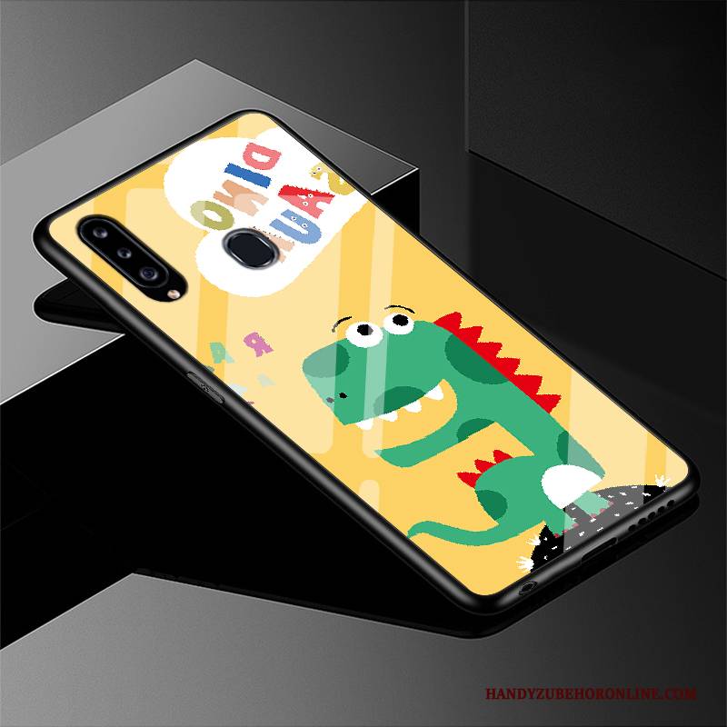 Hülle Samsung Galaxy A20s Schutz Anti-sturz Einfach, Case Samsung Galaxy A20s Karikatur Rosa Handyhüllen