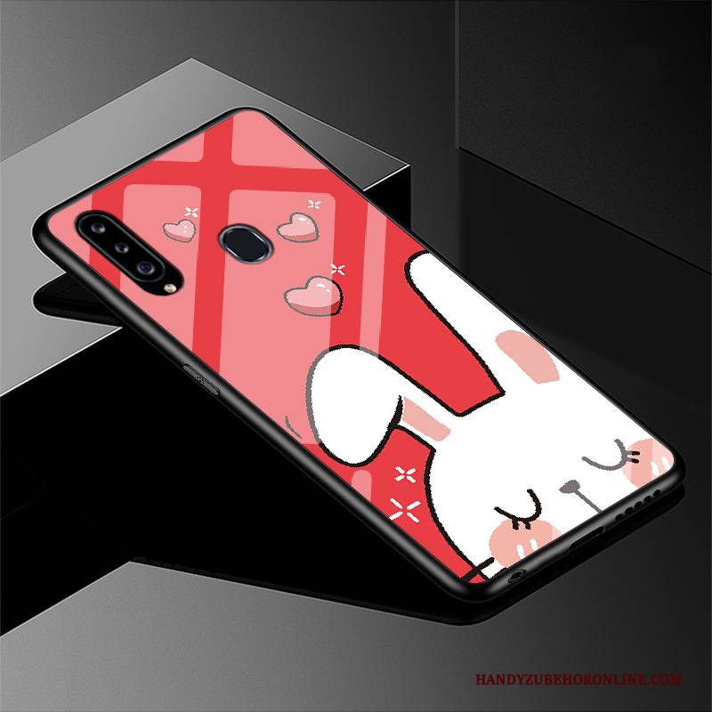 Hülle Samsung Galaxy A20s Schutz Anti-sturz Einfach, Case Samsung Galaxy A20s Karikatur Rosa Handyhüllen