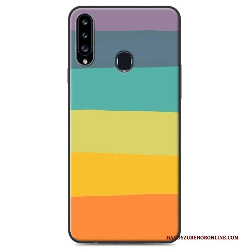 Hülle Samsung Galaxy A20s Schutz Handyhüllen Anti-sturz, Case Samsung Galaxy A20s Weiche Herz Hängende Verzierungen