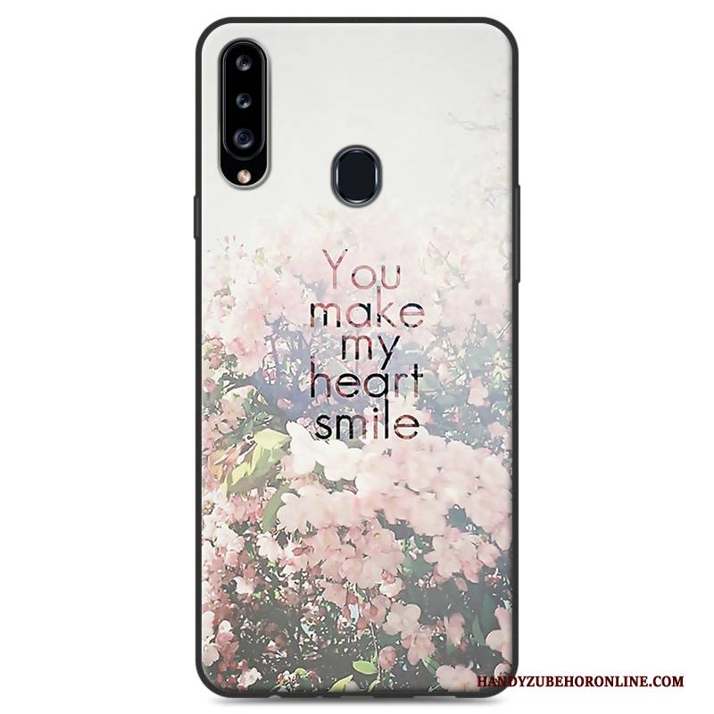 Hülle Samsung Galaxy A20s Schutz Handyhüllen Anti-sturz, Case Samsung Galaxy A20s Weiche Herz Hängende Verzierungen