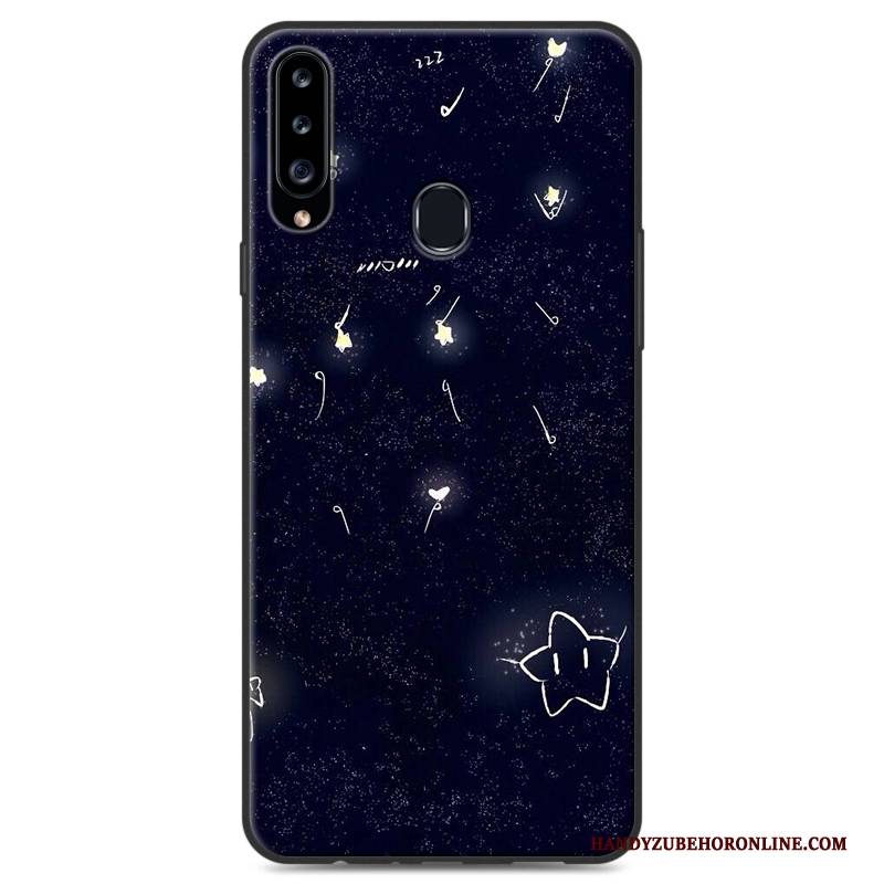 Hülle Samsung Galaxy A20s Schutz Handyhüllen Anti-sturz, Case Samsung Galaxy A20s Weiche Herz Hängende Verzierungen