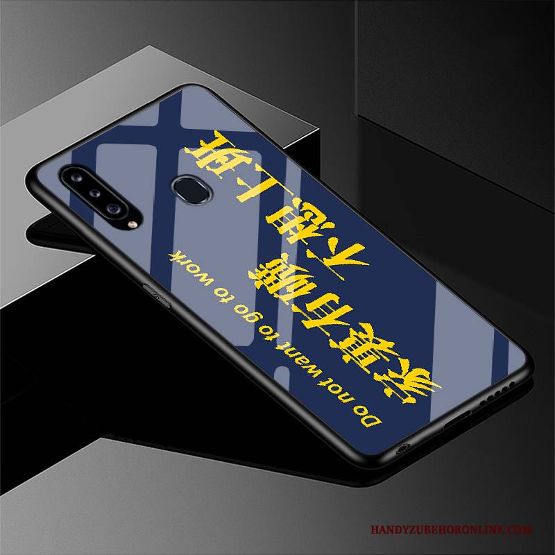 Hülle Samsung Galaxy A20s Silikon Spiegel Liebhaber, Case Samsung Galaxy A20s Schutz Angepasst Glas