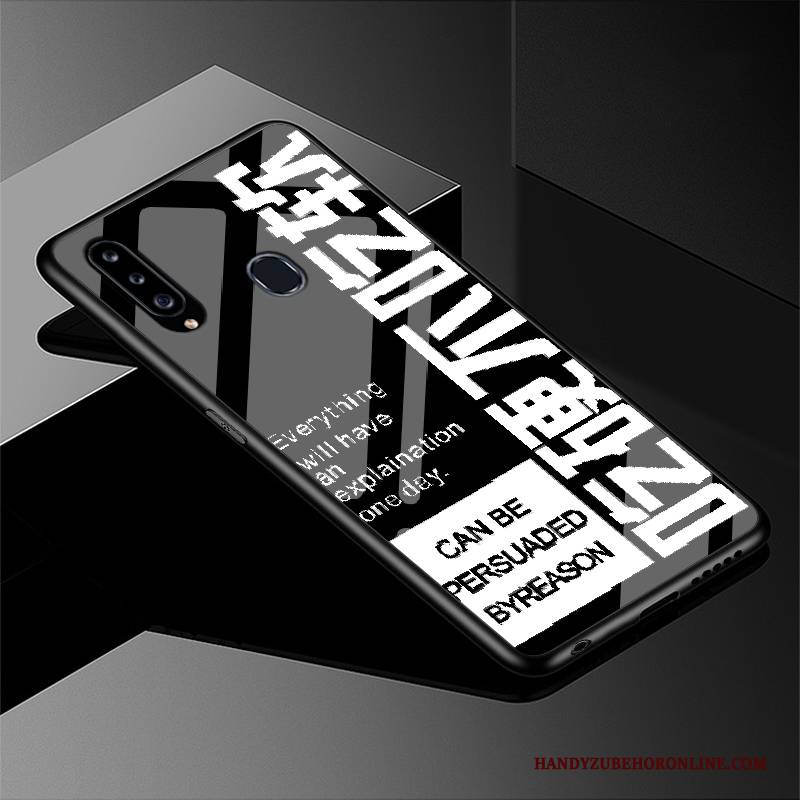 Hülle Samsung Galaxy A20s Silikon Spiegel Liebhaber, Case Samsung Galaxy A20s Schutz Angepasst Glas