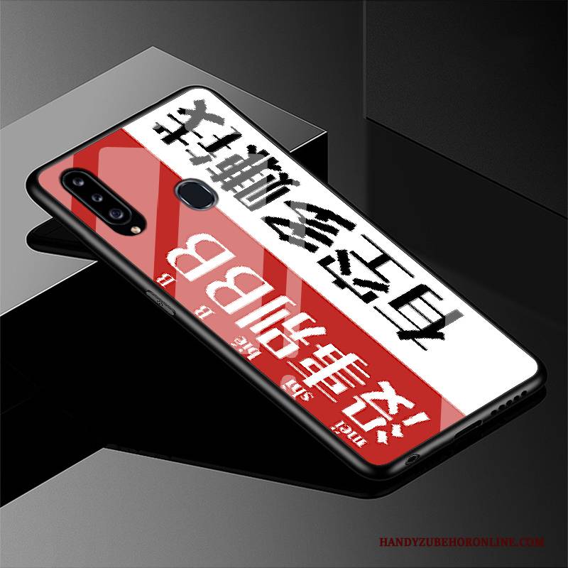 Hülle Samsung Galaxy A20s Silikon Spiegel Liebhaber, Case Samsung Galaxy A20s Schutz Angepasst Glas