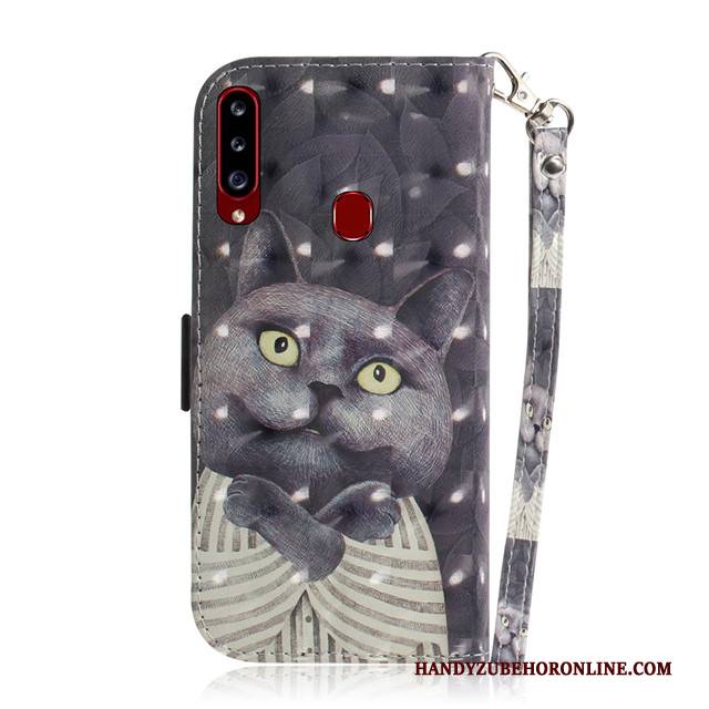 Hülle Samsung Galaxy A20s Taschen Nette Rosa, Case Samsung Galaxy A20s Schutz Anti-sturz Handyhüllen