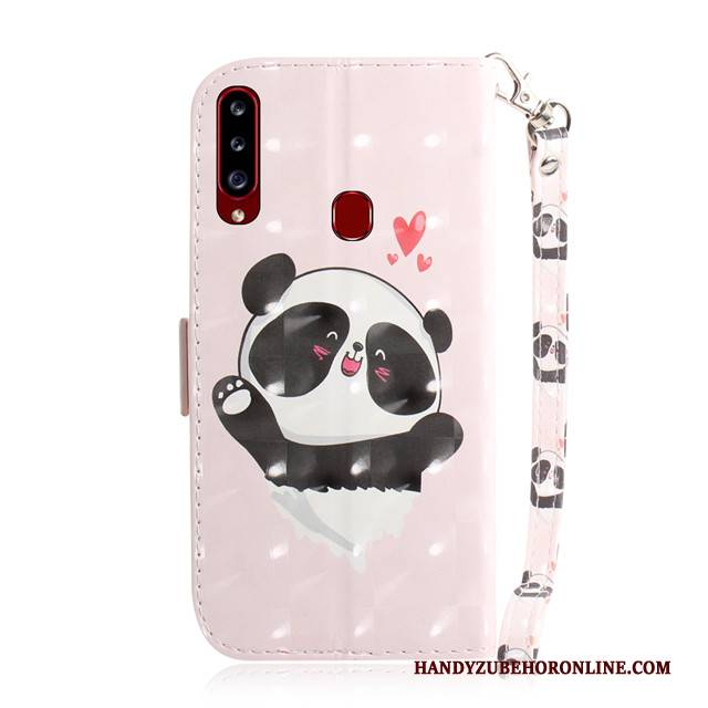 Hülle Samsung Galaxy A20s Taschen Nette Rosa, Case Samsung Galaxy A20s Schutz Anti-sturz Handyhüllen