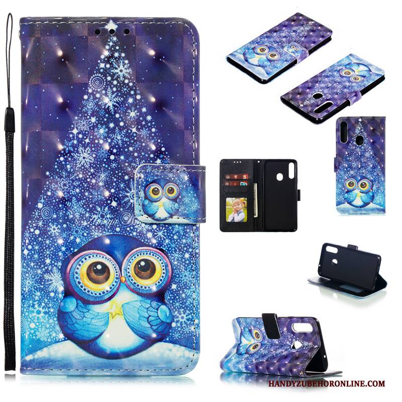 Hülle Samsung Galaxy A20s Weiche Nette Anti-sturz, Case Samsung Galaxy A20s Karikatur Rosa Handyhüllen