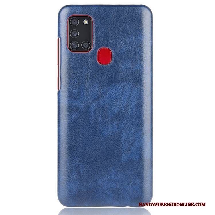 Hülle Samsung Galaxy A21s Lederhülle Nubuck Handyhüllen, Case Samsung Galaxy A21s Leder Anti-sturz Persönlichkeit