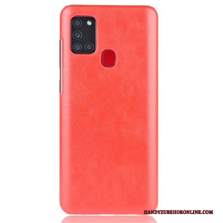 Hülle Samsung Galaxy A21s Lederhülle Nubuck Handyhüllen, Case Samsung Galaxy A21s Leder Anti-sturz Persönlichkeit