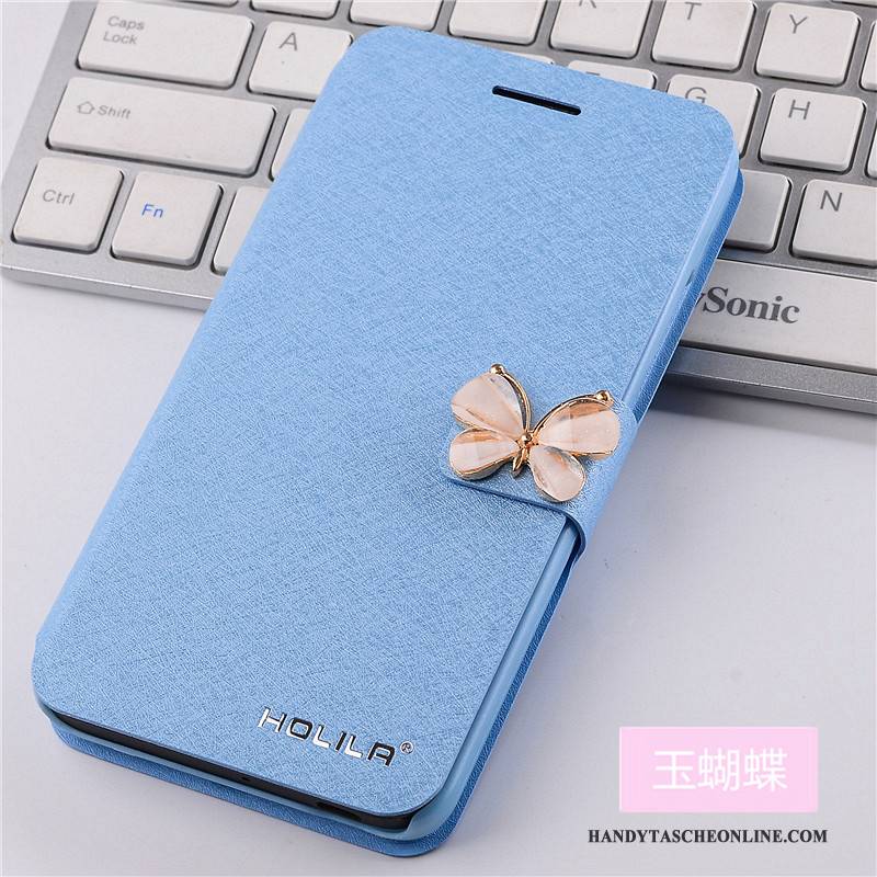 Hülle Samsung Galaxy A3 2015 Lederhülle Trend Handyhüllen, Case Samsung Galaxy A3 2015 Schutz Hellblau