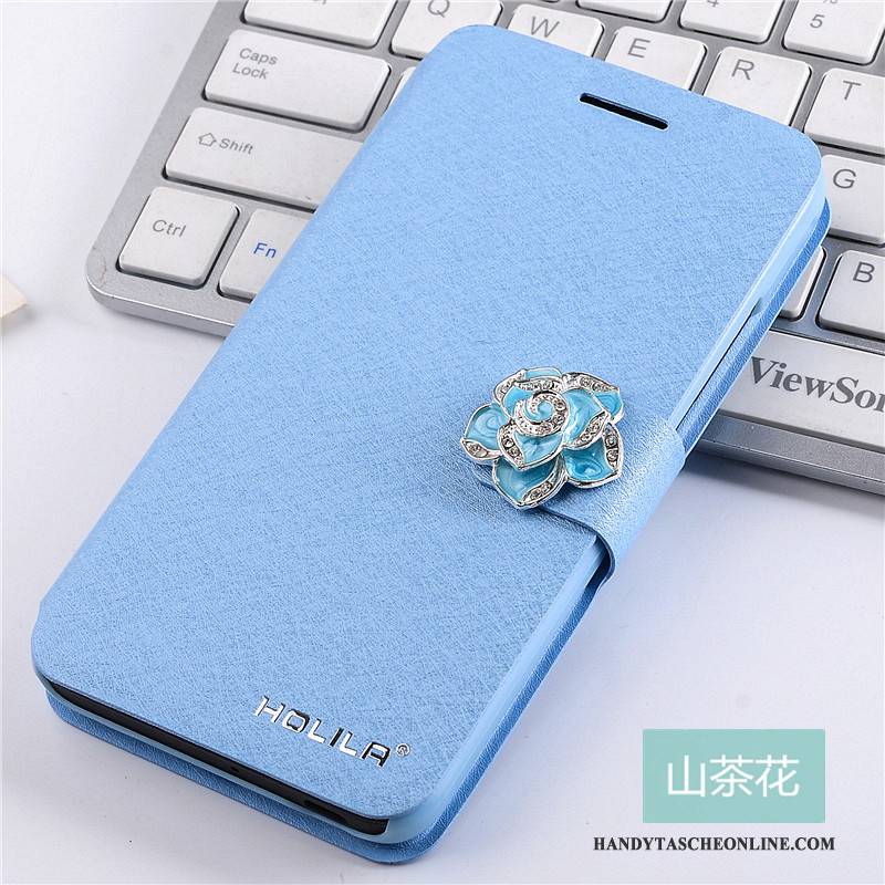 Hülle Samsung Galaxy A3 2015 Lederhülle Trend Handyhüllen, Case Samsung Galaxy A3 2015 Schutz Hellblau