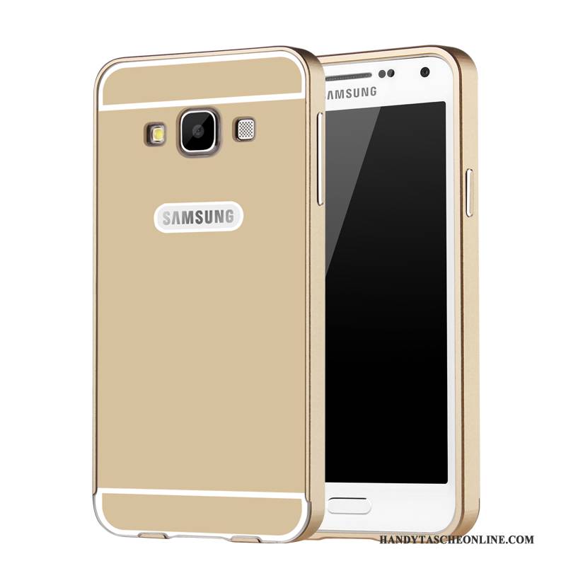 Hülle Samsung Galaxy A3 2015 Metall Handyhüllen Blau, Case Samsung Galaxy A3 2015 Schutz Grenze