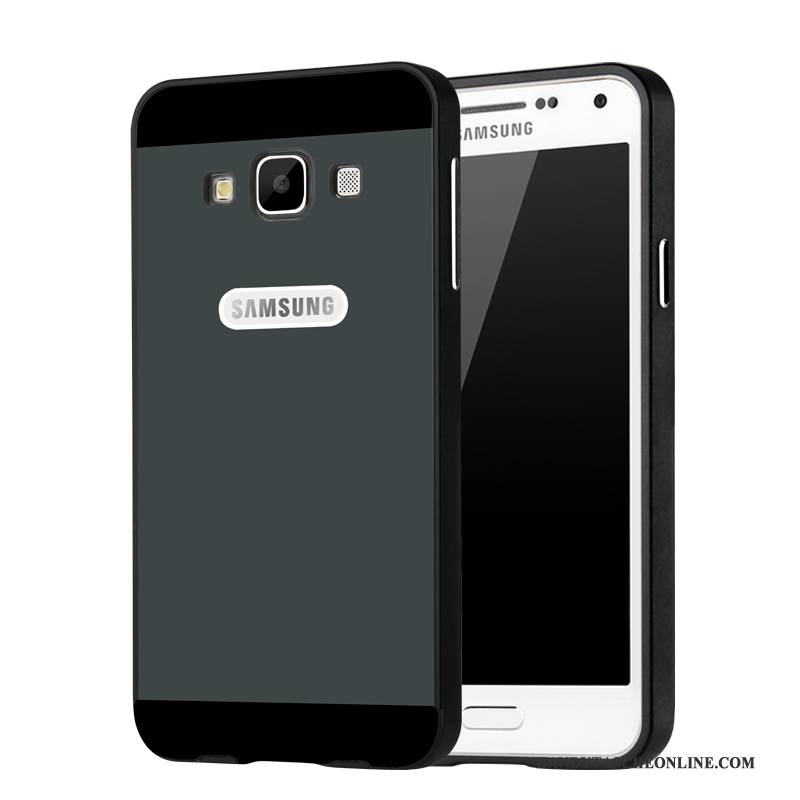 Hülle Samsung Galaxy A3 2015 Metall Handyhüllen Blau, Case Samsung Galaxy A3 2015 Schutz Grenze