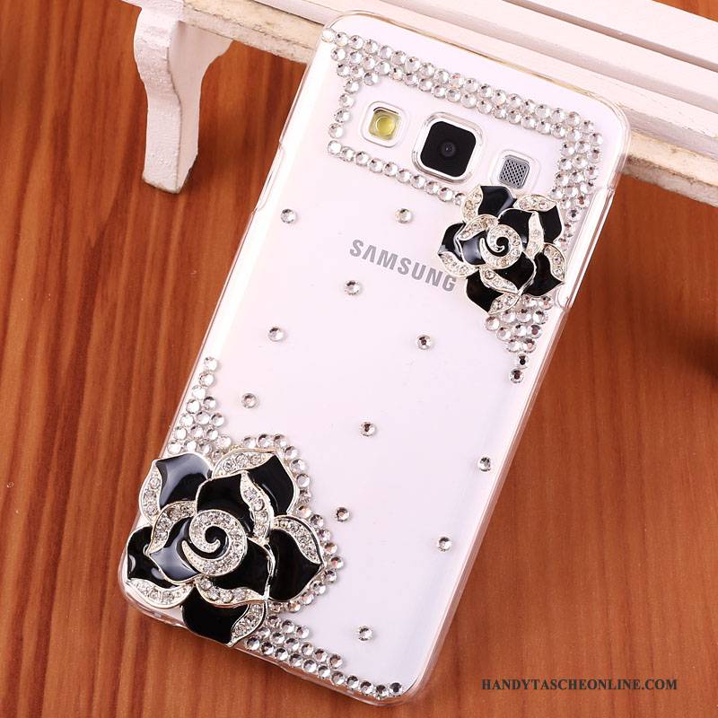 Hülle Samsung Galaxy A3 2015 Strass Gold Schwer, Case Samsung Galaxy A3 2015 Schutz Handyhüllen Anti-sturz