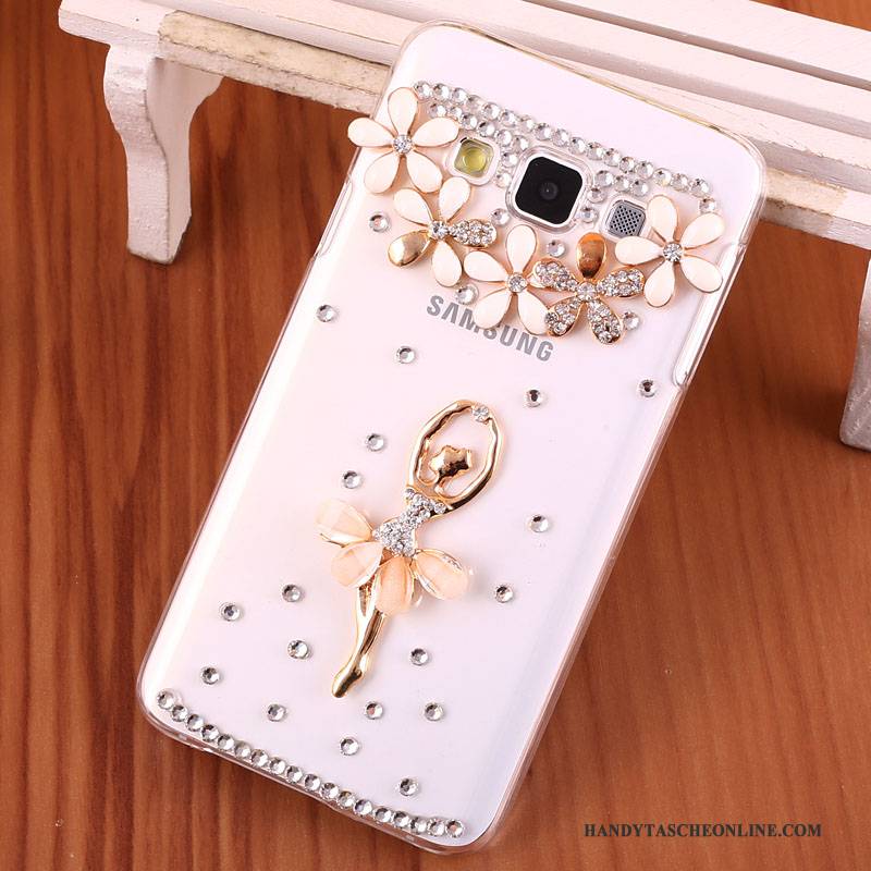 Hülle Samsung Galaxy A3 2015 Strass Gold Schwer, Case Samsung Galaxy A3 2015 Schutz Handyhüllen Anti-sturz