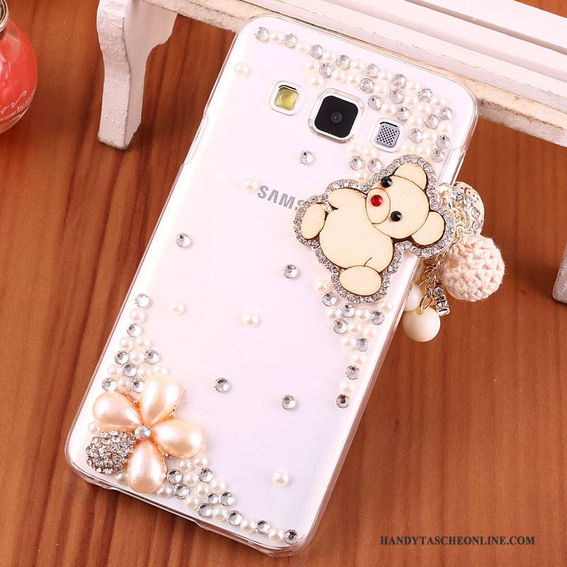 Hülle Samsung Galaxy A3 2015 Strass Gold Schwer, Case Samsung Galaxy A3 2015 Schutz Handyhüllen Anti-sturz