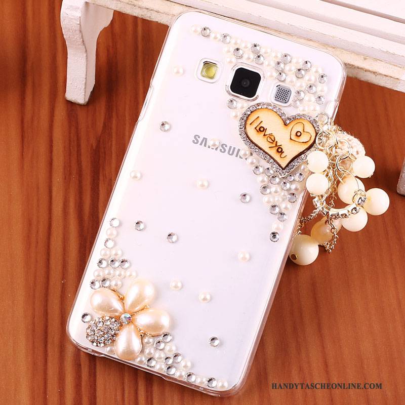 Hülle Samsung Galaxy A3 2015 Strass Gold Schwer, Case Samsung Galaxy A3 2015 Schutz Handyhüllen Anti-sturz