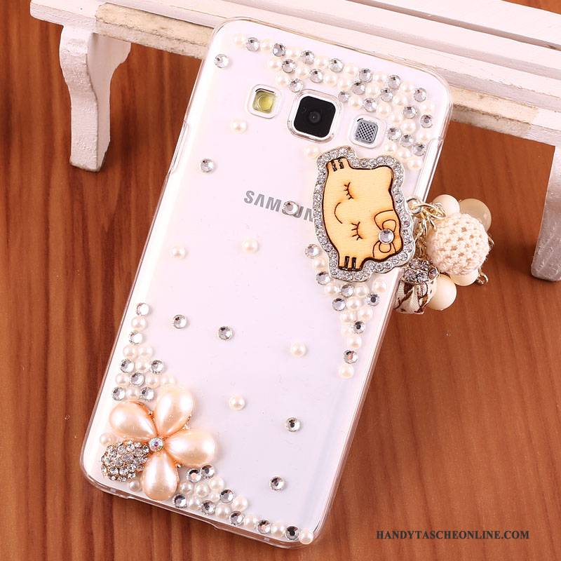 Hülle Samsung Galaxy A3 2015 Strass Gold Schwer, Case Samsung Galaxy A3 2015 Schutz Handyhüllen Anti-sturz