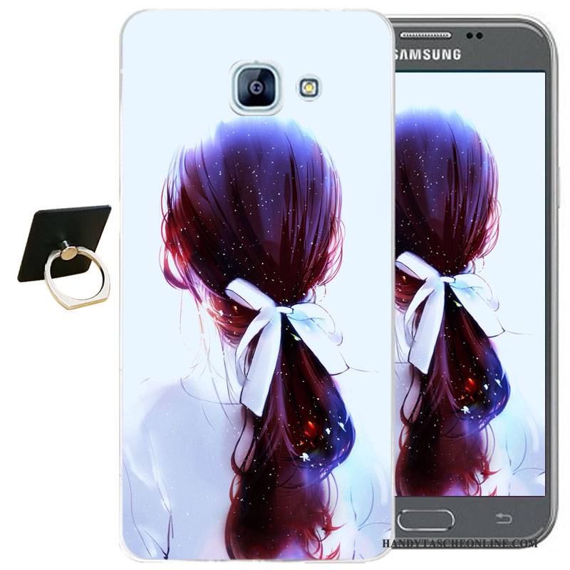 Hülle Samsung Galaxy A3 2017 Karikatur Handyhüllen Anti-sturz, Case Samsung Galaxy A3 2017 Schutz Blau