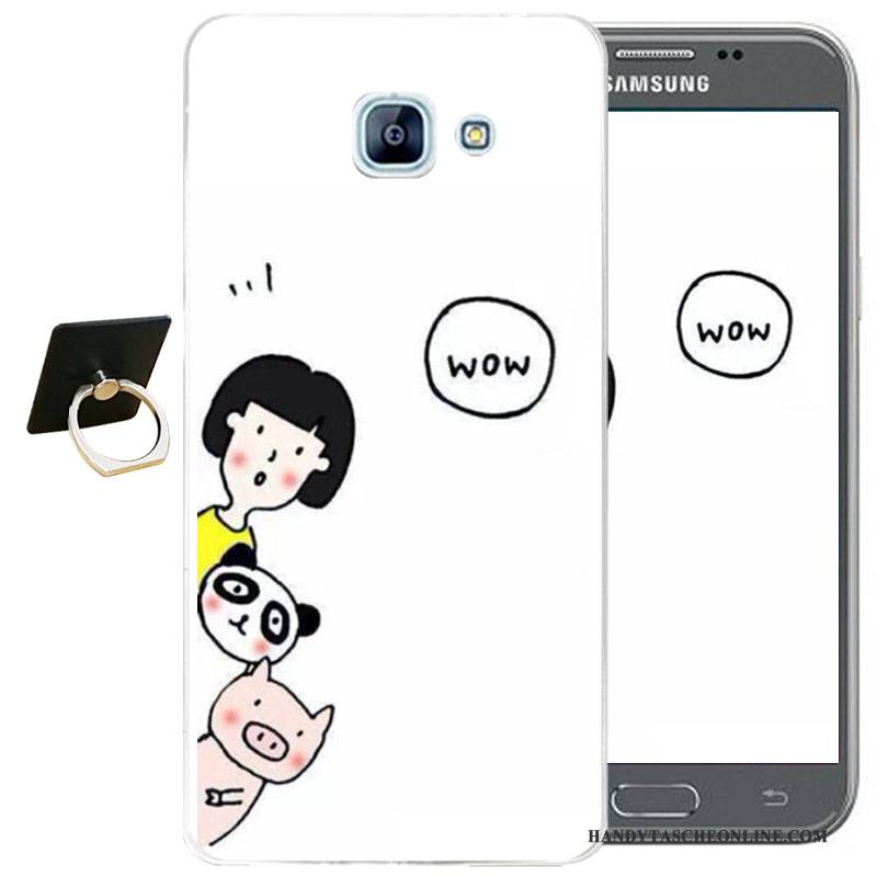 Hülle Samsung Galaxy A3 2017 Karikatur Handyhüllen Anti-sturz, Case Samsung Galaxy A3 2017 Schutz Blau