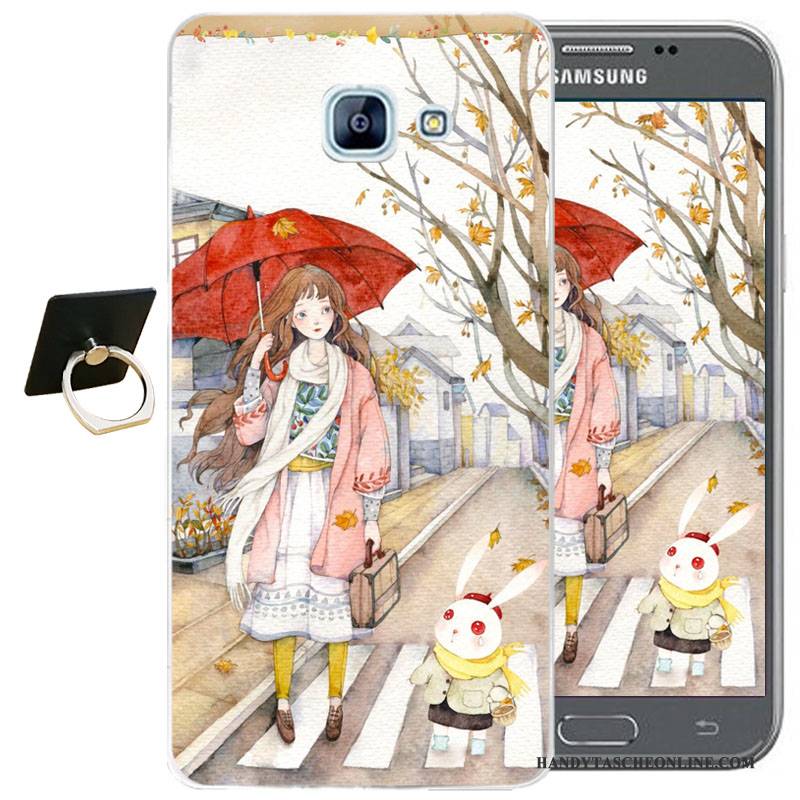 Hülle Samsung Galaxy A3 2017 Karikatur Handyhüllen Anti-sturz, Case Samsung Galaxy A3 2017 Schutz Blau