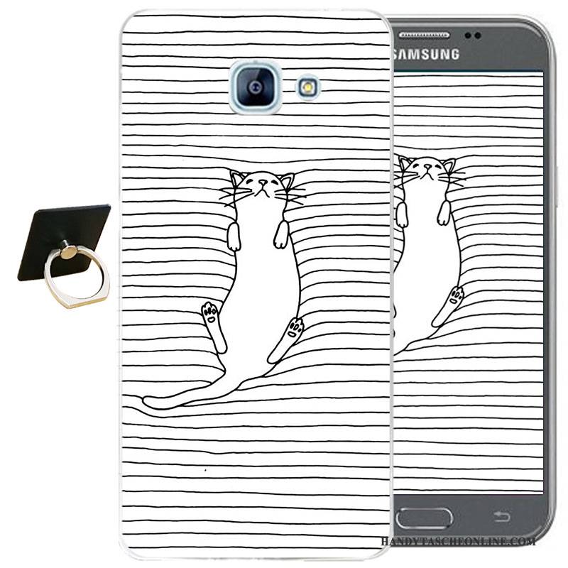 Hülle Samsung Galaxy A3 2017 Karikatur Handyhüllen Anti-sturz, Case Samsung Galaxy A3 2017 Schutz Blau