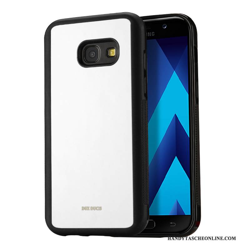 Hülle Samsung Galaxy A3 2017 Schutz Karte Anti-sturz, Case Samsung Galaxy A3 2017 Leder Weiß Handyhüllen