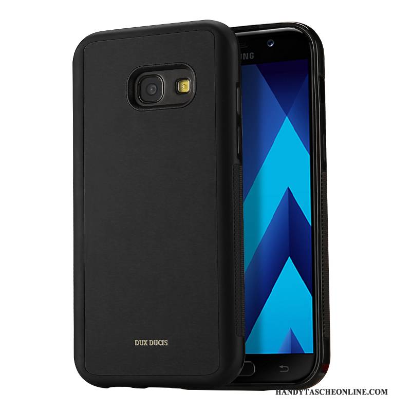 Hülle Samsung Galaxy A3 2017 Schutz Karte Anti-sturz, Case Samsung Galaxy A3 2017 Leder Weiß Handyhüllen