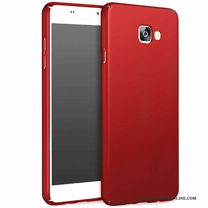 Hülle Samsung Galaxy A3 2017 Schutz Nubuck Rot, Case Samsung Galaxy A3 2017 Schwer Handyhüllen