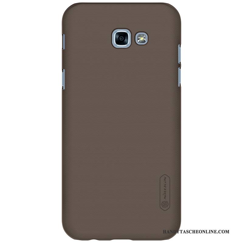 Hülle Samsung Galaxy A3 2017 Schutz Schwer Rot, Case Samsung Galaxy A3 2017 Gold Nubuck