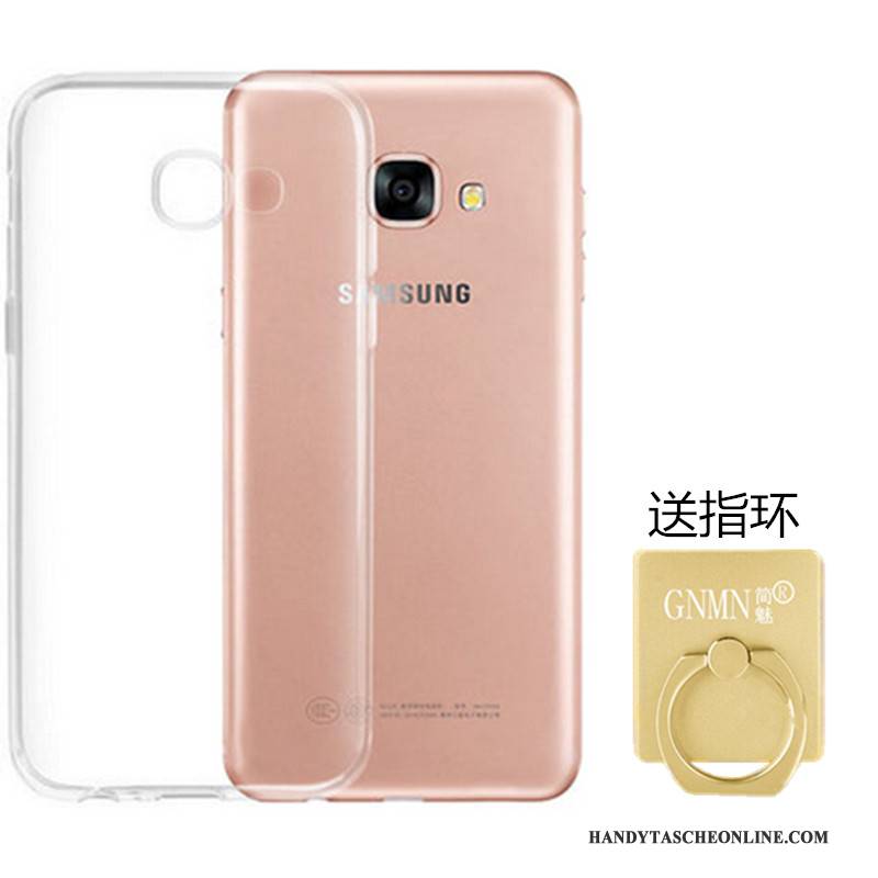 Hülle Samsung Galaxy A3 2017 Schutz Transparent Handyhüllen, Case Samsung Galaxy A3 2017 Weiche Weiß