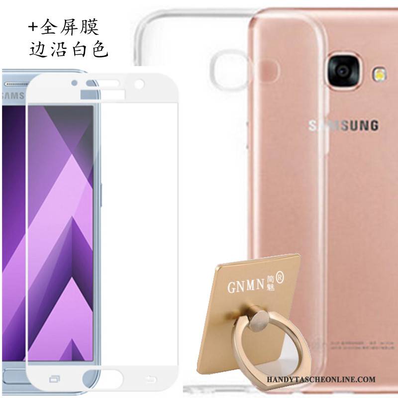 Hülle Samsung Galaxy A3 2017 Schutz Transparent Handyhüllen, Case Samsung Galaxy A3 2017 Weiche Weiß