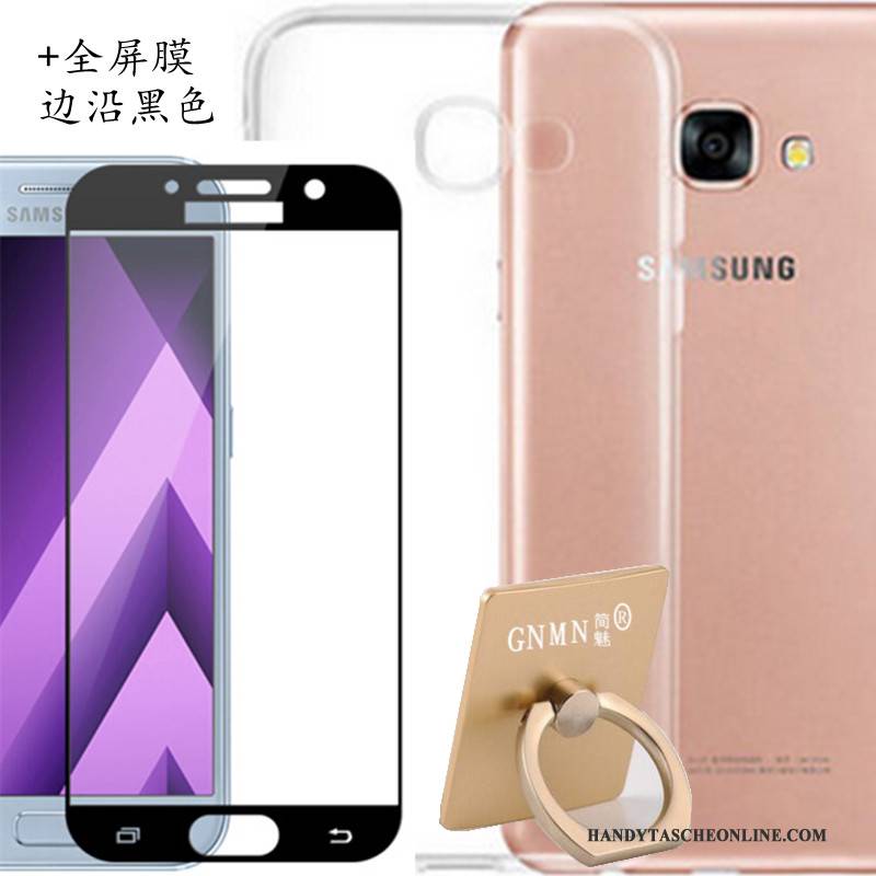 Hülle Samsung Galaxy A3 2017 Schutz Transparent Handyhüllen, Case Samsung Galaxy A3 2017 Weiche Weiß