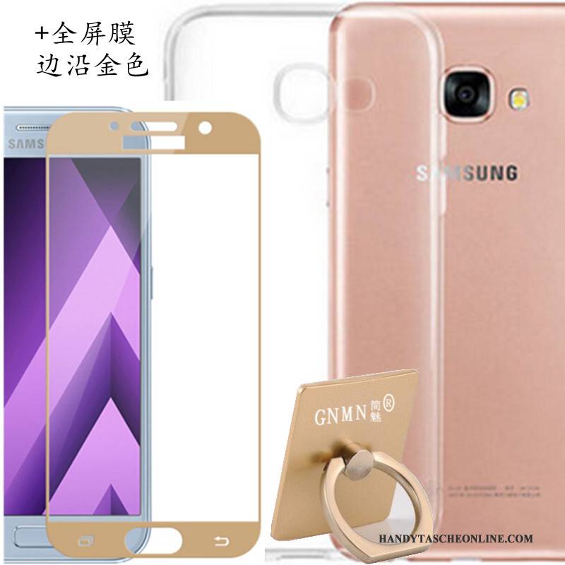 Hülle Samsung Galaxy A3 2017 Schutz Transparent Handyhüllen, Case Samsung Galaxy A3 2017 Weiche Weiß