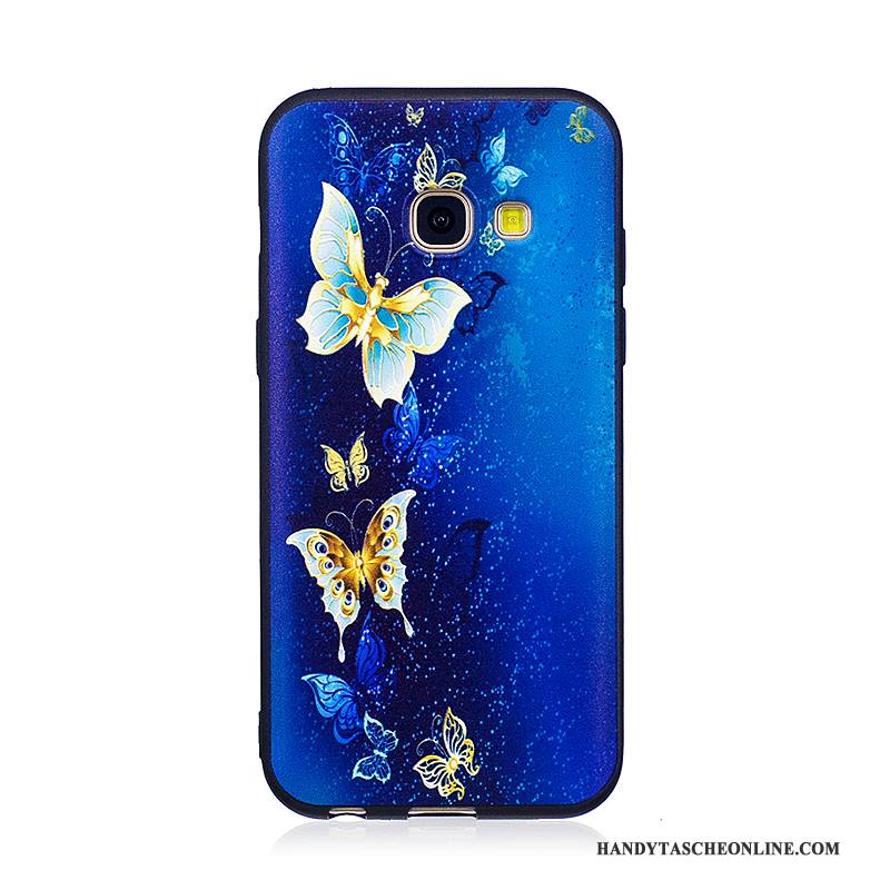 Hülle Samsung Galaxy A3 2017 Schutz Trend Handyhüllen, Case Samsung Galaxy A3 2017 Gemalt Schwarz