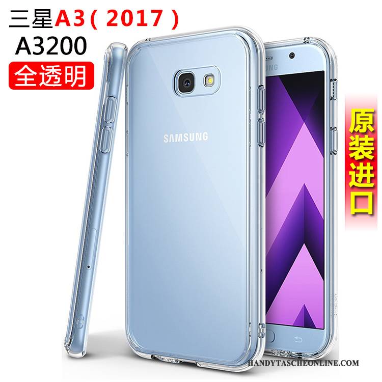 Hülle Samsung Galaxy A3 2017 Silikon Anti-sturz Handyhüllen, Case Samsung Galaxy A3 2017 Schutz Weiß