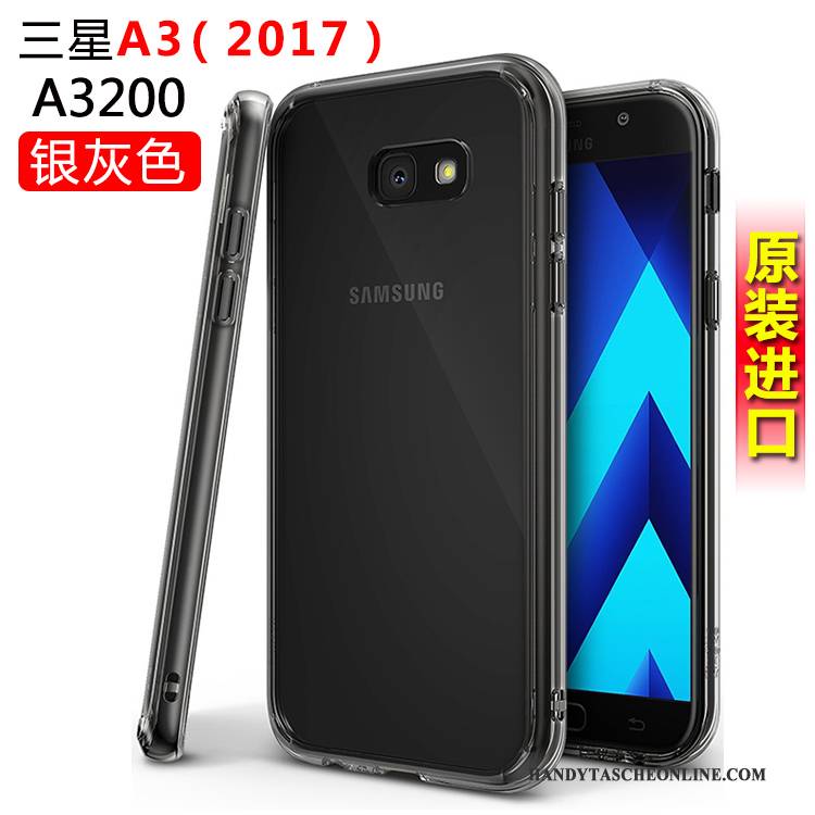 Hülle Samsung Galaxy A3 2017 Silikon Anti-sturz Handyhüllen, Case Samsung Galaxy A3 2017 Schutz Weiß